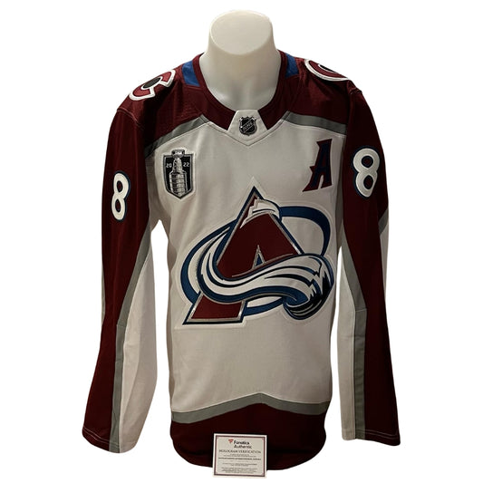 Official Adidas signed jersey - Cale Makar away Fanatics coa