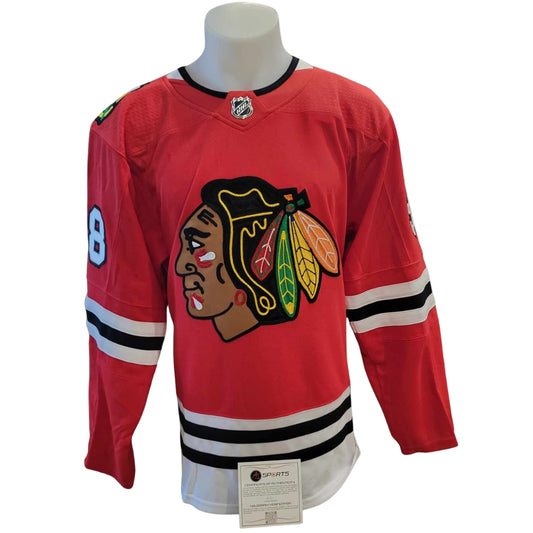 Official Adidas signed jersey - Connor Bedard home rookie AJs coa