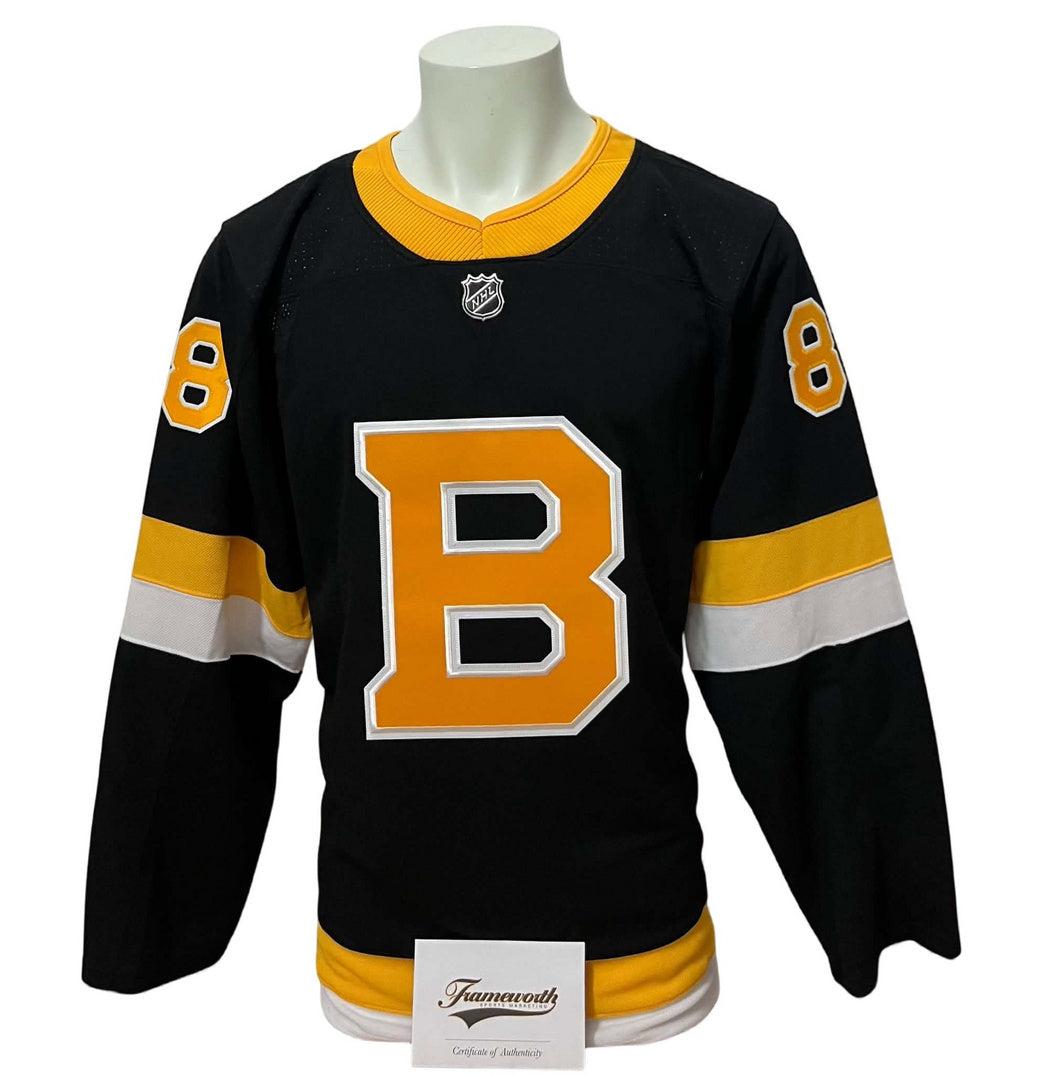 Chandail officiel Adidas signé - David Pastrnak alternatif Frameworth coa
