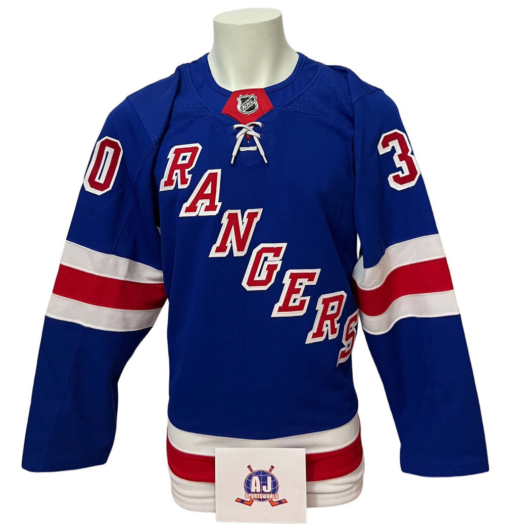 Chandail officiel Adidas signé - Henrik Lundqvist domicile AJS coa