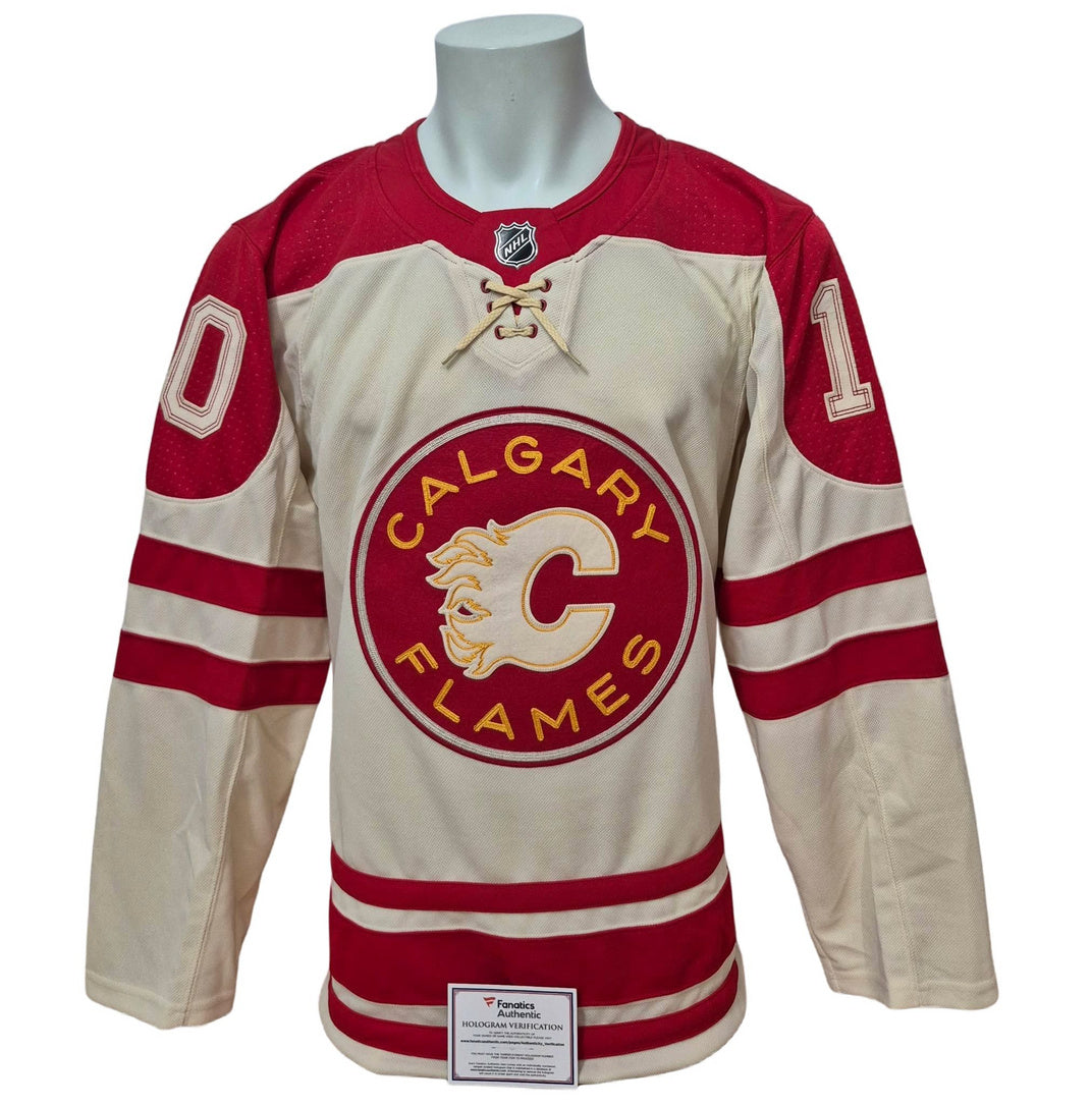 Chandail officiel Adidas signé - Jonathan Huberdeau 2023 Heritage Classic Fanatics coa