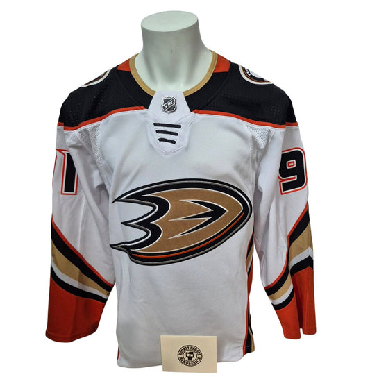 Chandail officiel Adidas signé - Leo Carlsson blanc Heroes of Hockey COA