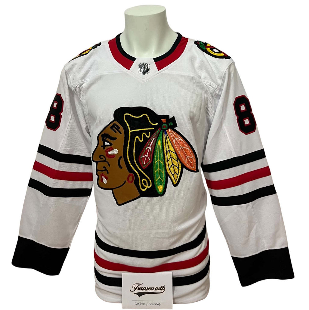 Official Adidas signed jersey - Patrick Kane away Frameworth coa