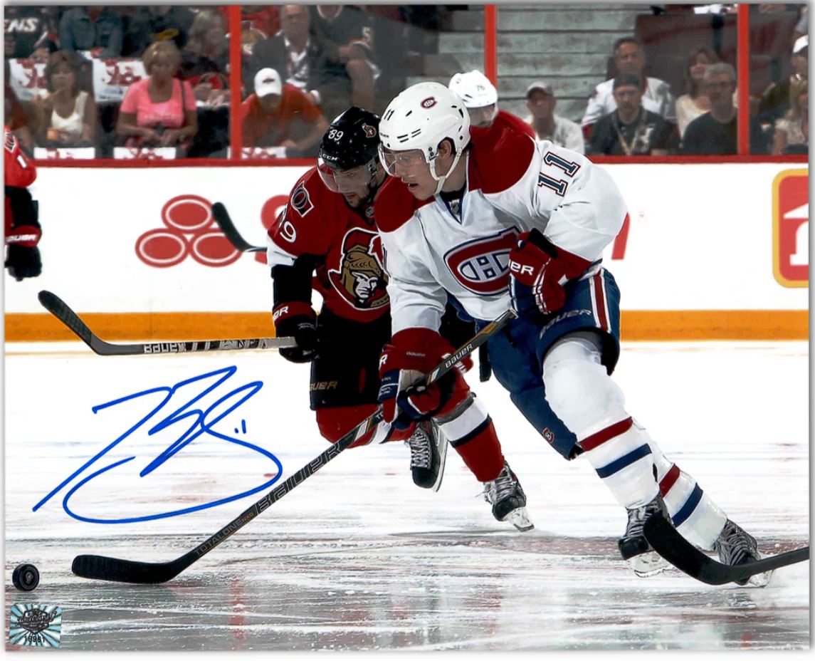 Photo officielle signée 8x10 - Brendan Gallagher East Coast coa