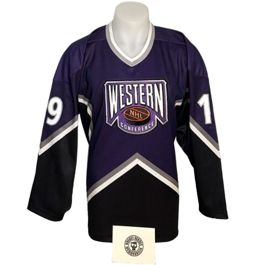 Official CCM vintage signed jersey - Steve Yzerman allstar HH coa