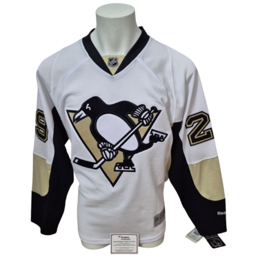 Chandail officiel Reebok signé - Marc-André Fleury blanc Fanatics coa