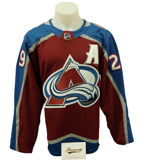 Official Adidas signed jersey - Nathan Mackinnon home Frameworth coa