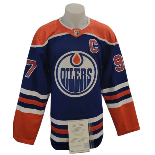 Official Adidas signed jersey - Connor Mcdavid home UD coa