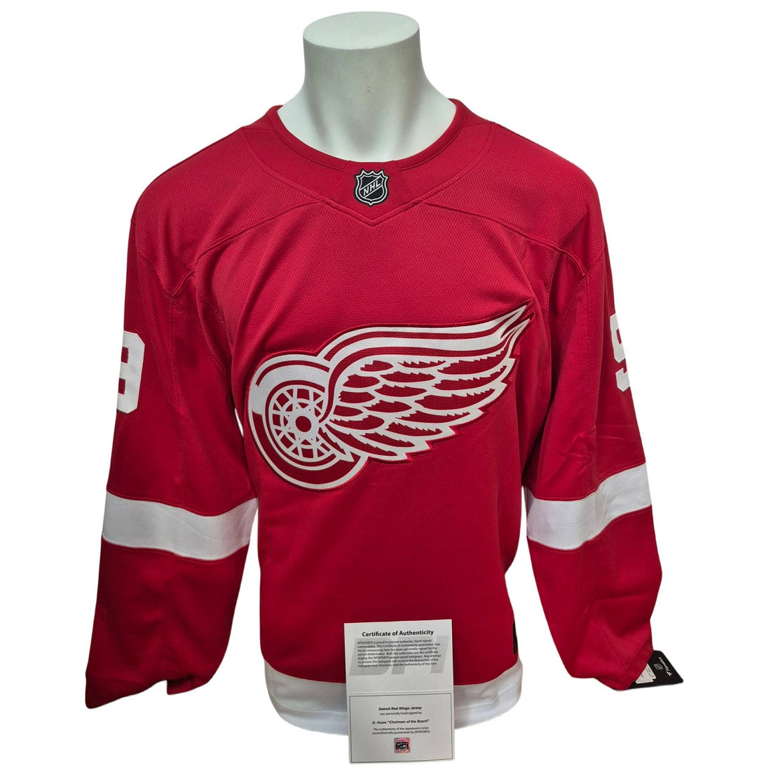 Fanatics signed jersey - Gordie Howe inscribed Chairman of the board DPI coa
