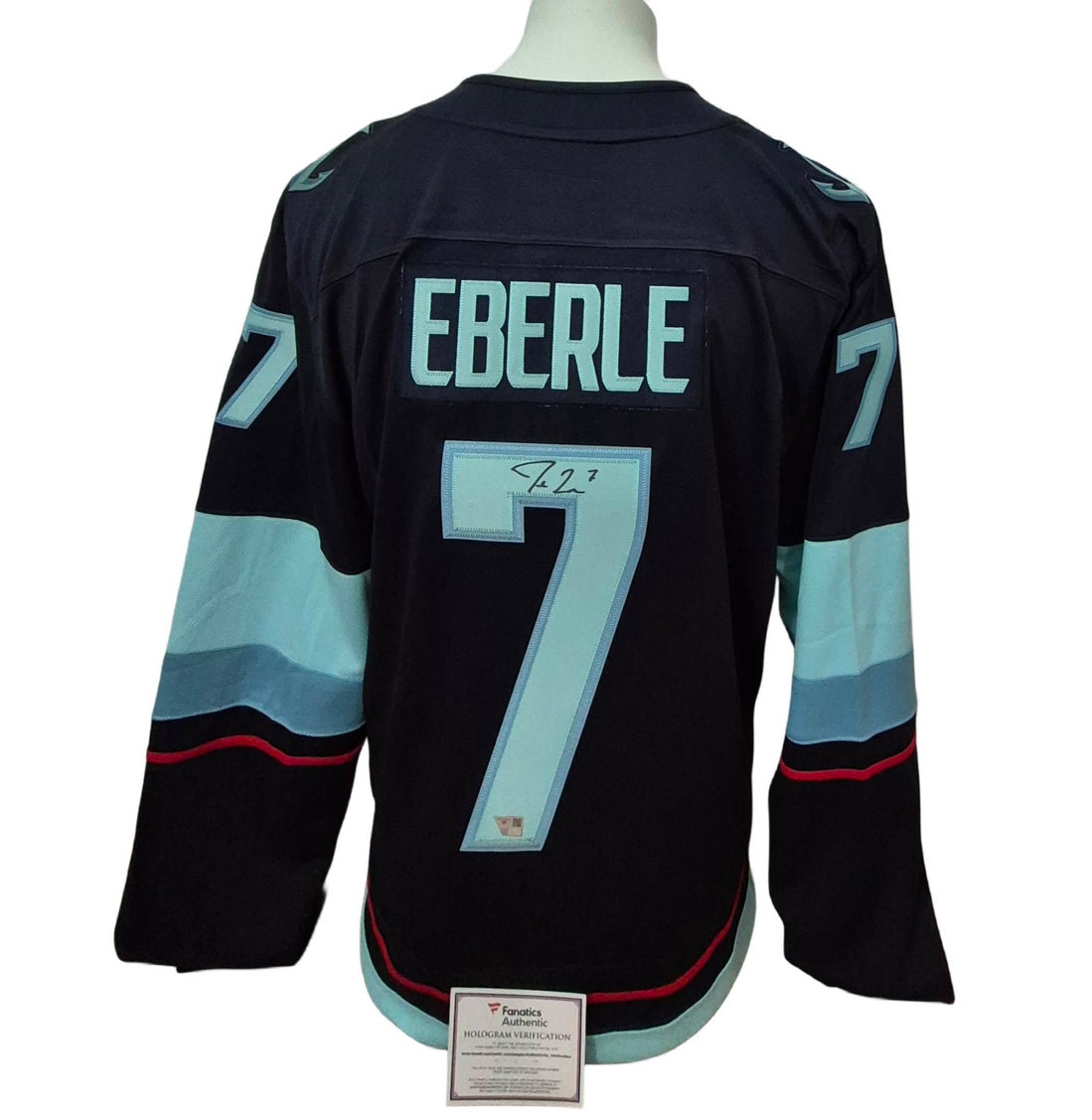 Chandail Fanatics signé - Jordan Eberle domicile Fanatics coa