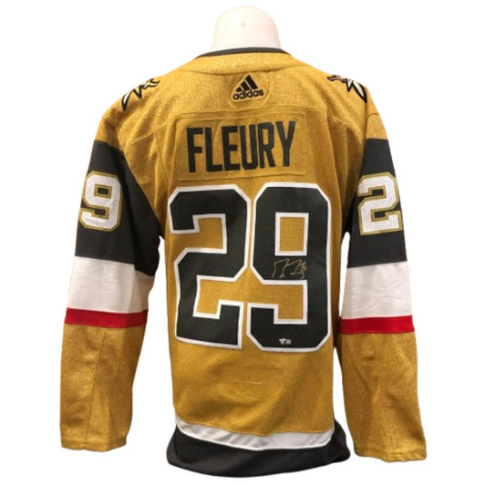 Official Adidas signed jersey - Marc-André Fleury gold Fanatics coa 