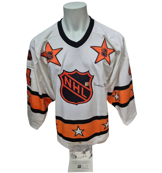 GNR custom signed jersey - Bobby Orr white 1971-72 sign on front LE/144 GNR coa