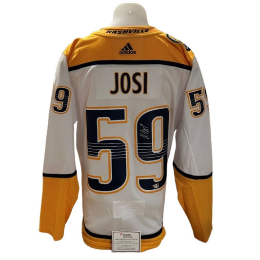 Official Adidas signed jersey - Roman Josi away fanatics coa