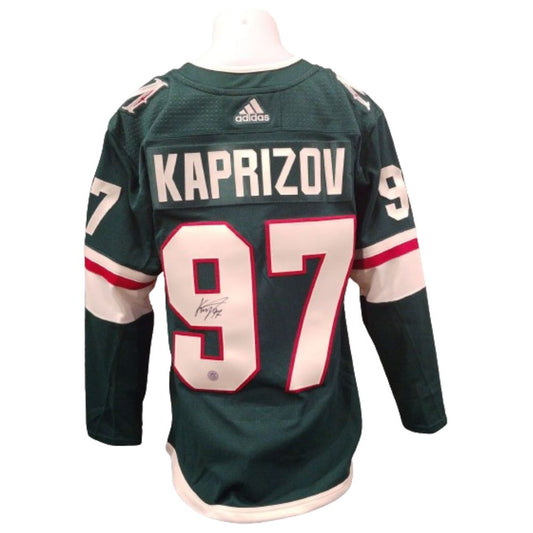 Official Adidas signed jersey - Kirill Kaprizov home AJs coa
