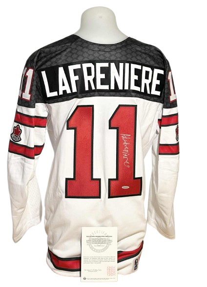 Official Nike signed jersey - Alexis Lafrenière white UD coa 
