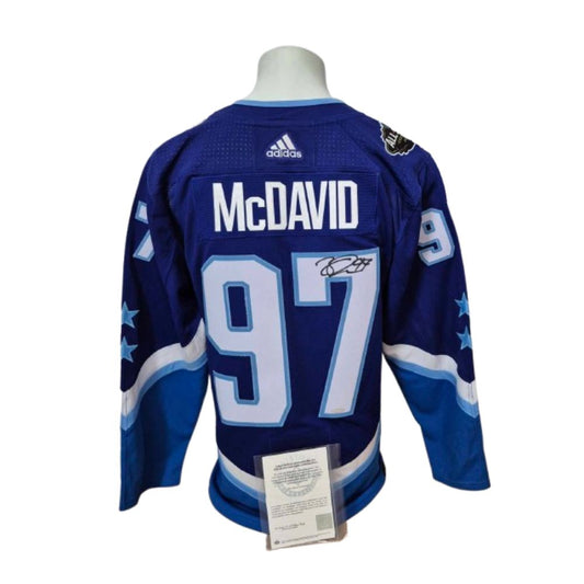 Official Adidas signed jersey - Connor Mcdavid allstar 2022 UD coa 