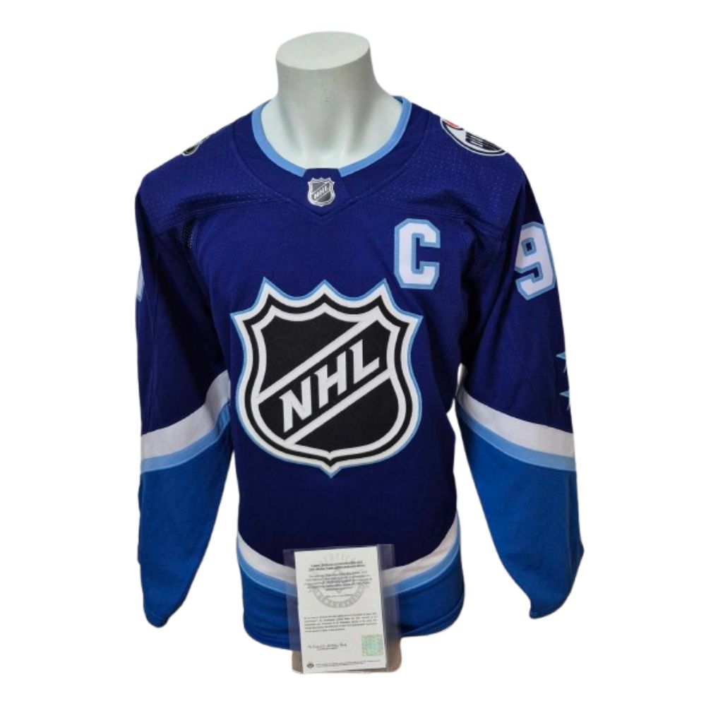 Chandail officiel Adidas signé - Connor Mcdavid allstar 2022 UD coa