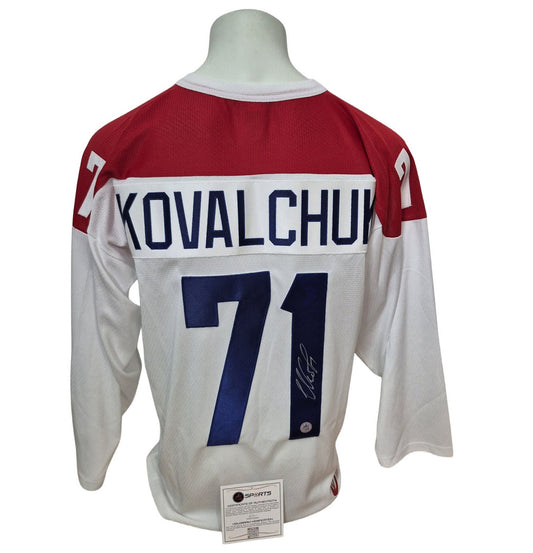 Official AK custom signed jersey - Ilya Kovalchuk white Russia Ajs coa