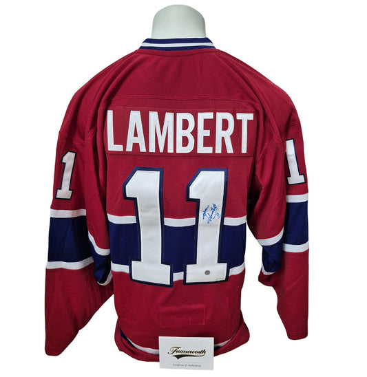 Official Adidas Classic signed jersey - Yvon Lambert home Frameworth coa