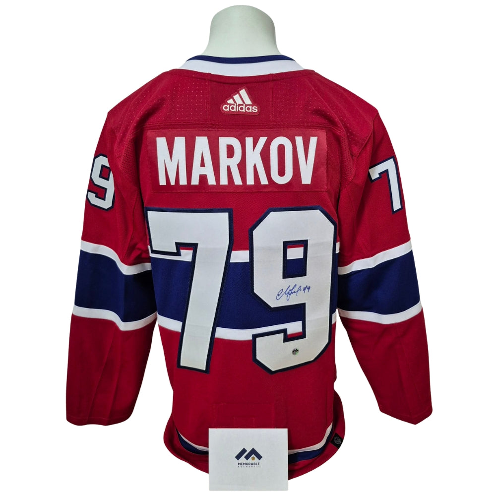 Chandail officiel Adidas signé - Andrei Markov domicile Memorable coa