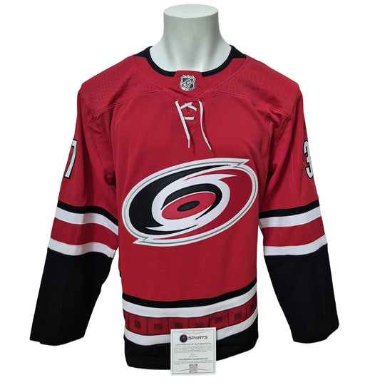 Official Adidas signed jersey - Andrei Svechnikov home AJs coa