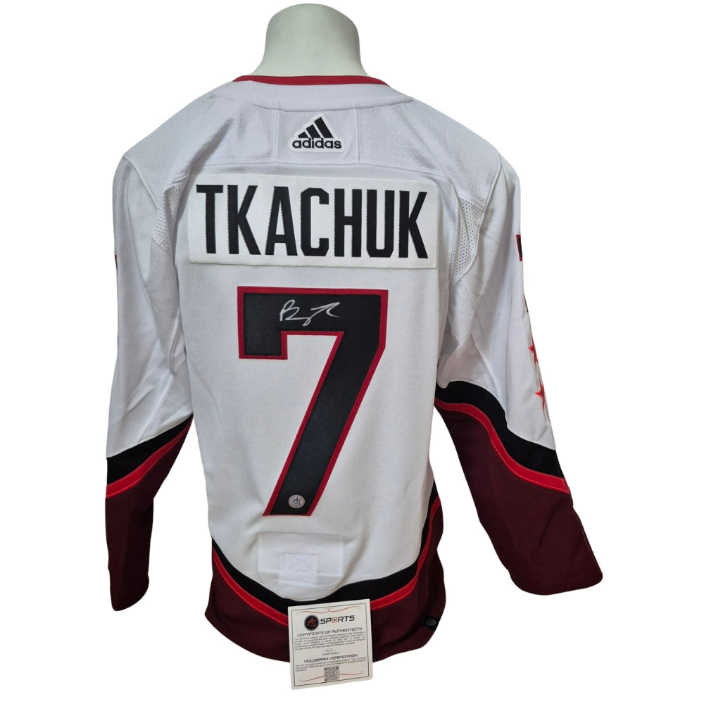 Official Adidas signed jersey - Brady Tkachuk allstar AJs coa