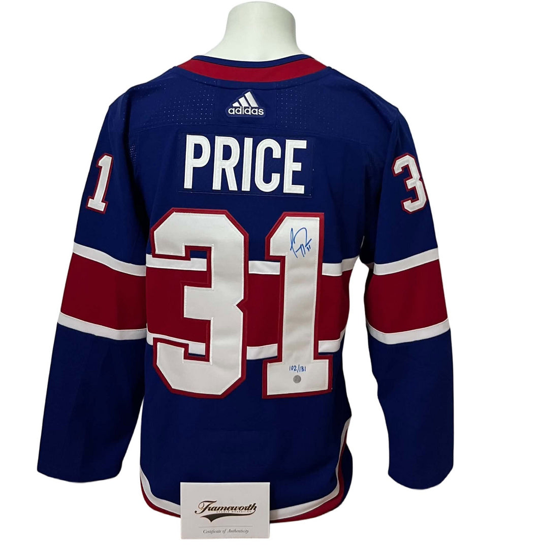 Official Adidas signed jersey - Carey Price RR 1.0 and LE/131 Frameworth coa