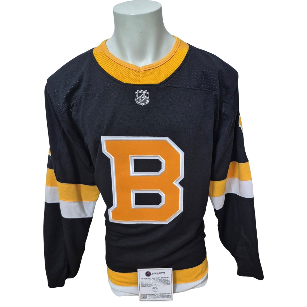 Official Adidas signed jersey - Jeremy Swayman 3rd Ajs coa