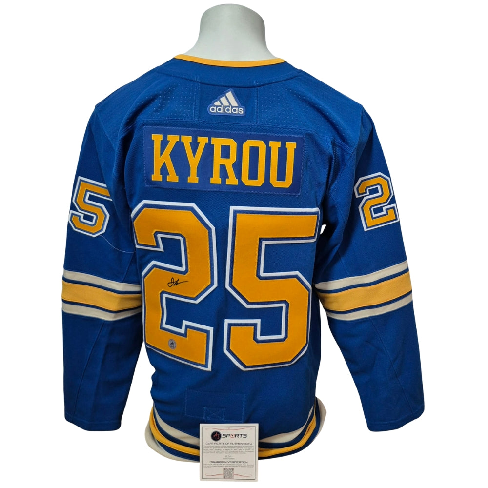 Official Adidas signed jersey - Jordan Kyrou Alt Retro Ajs coa