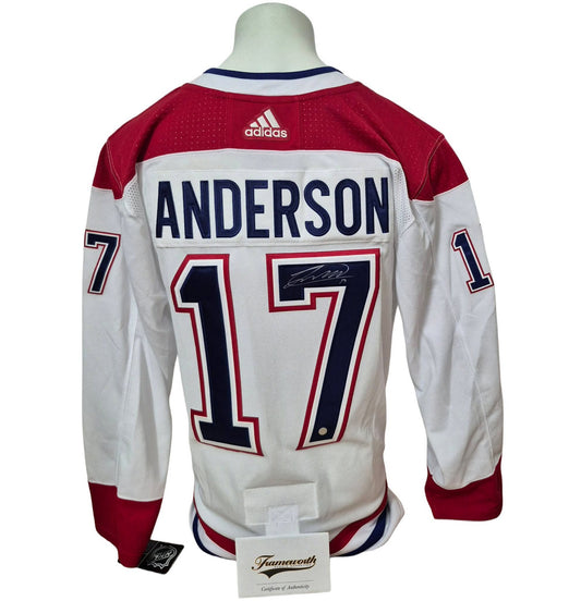 Official Adidas signed jersey - Josh Anderson away Frameworth coa