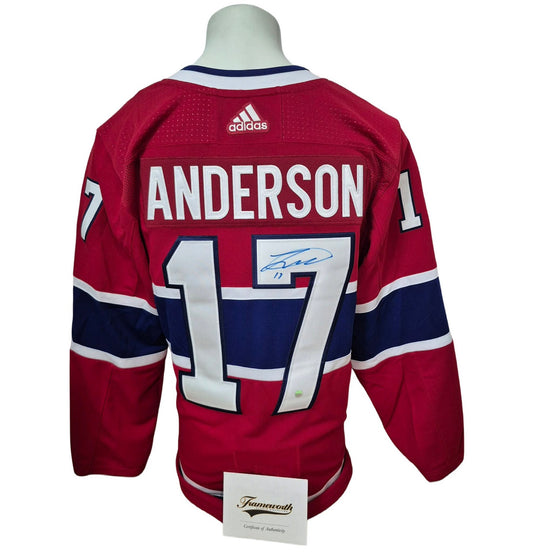 Official Adidas signed jersey - Josh Anderson home Frameworth coa