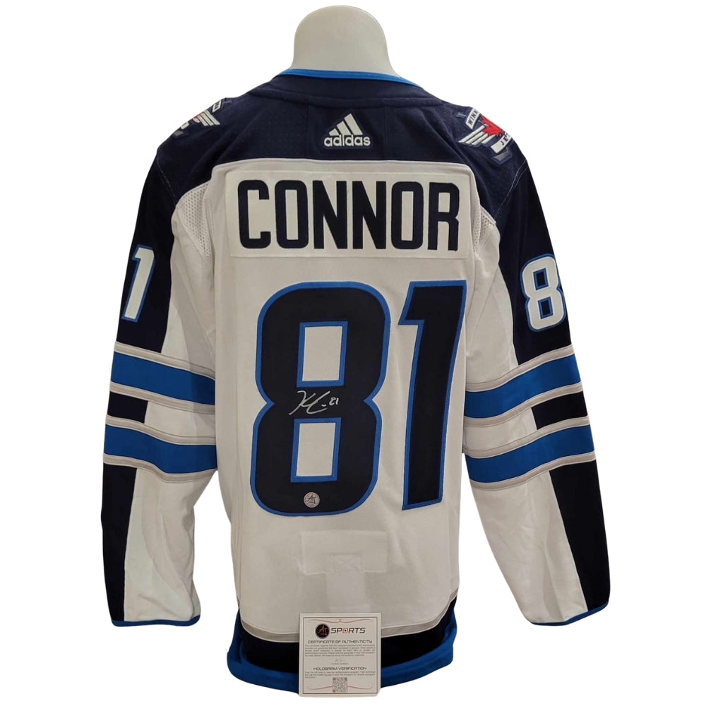 Official Adidas signed jersey - Kyle Connor away Ajs coa