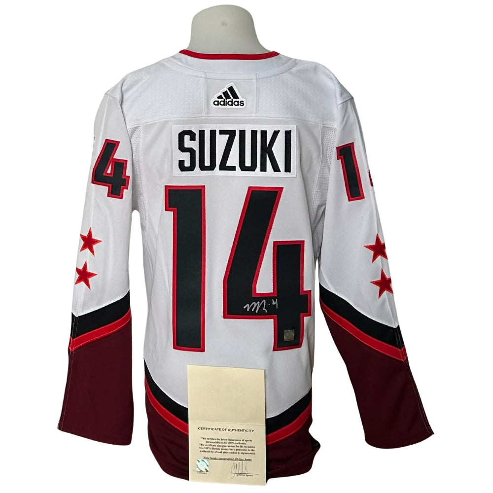 Official Adidas signed jersey - Nick Suzuki 2022 All Star HH coa