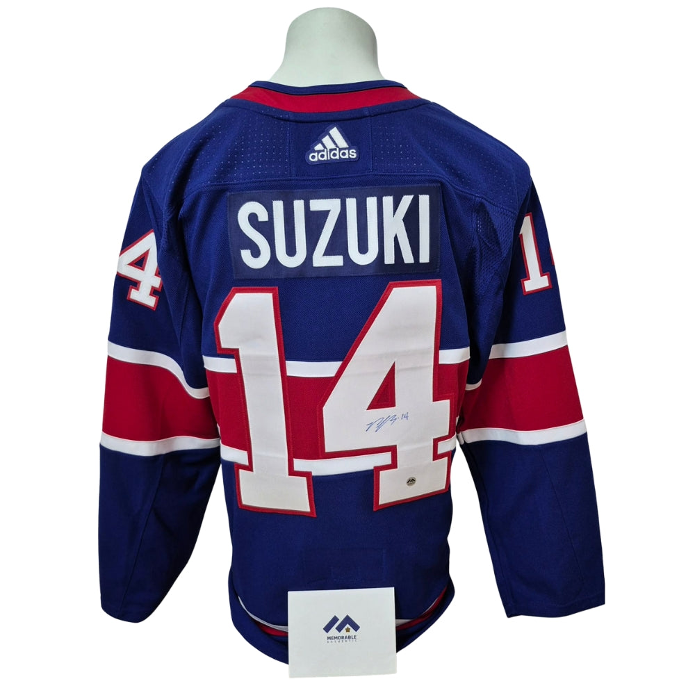Official Adidas signed jersey - Nick Suzuki RR 1.0 Memorable coa