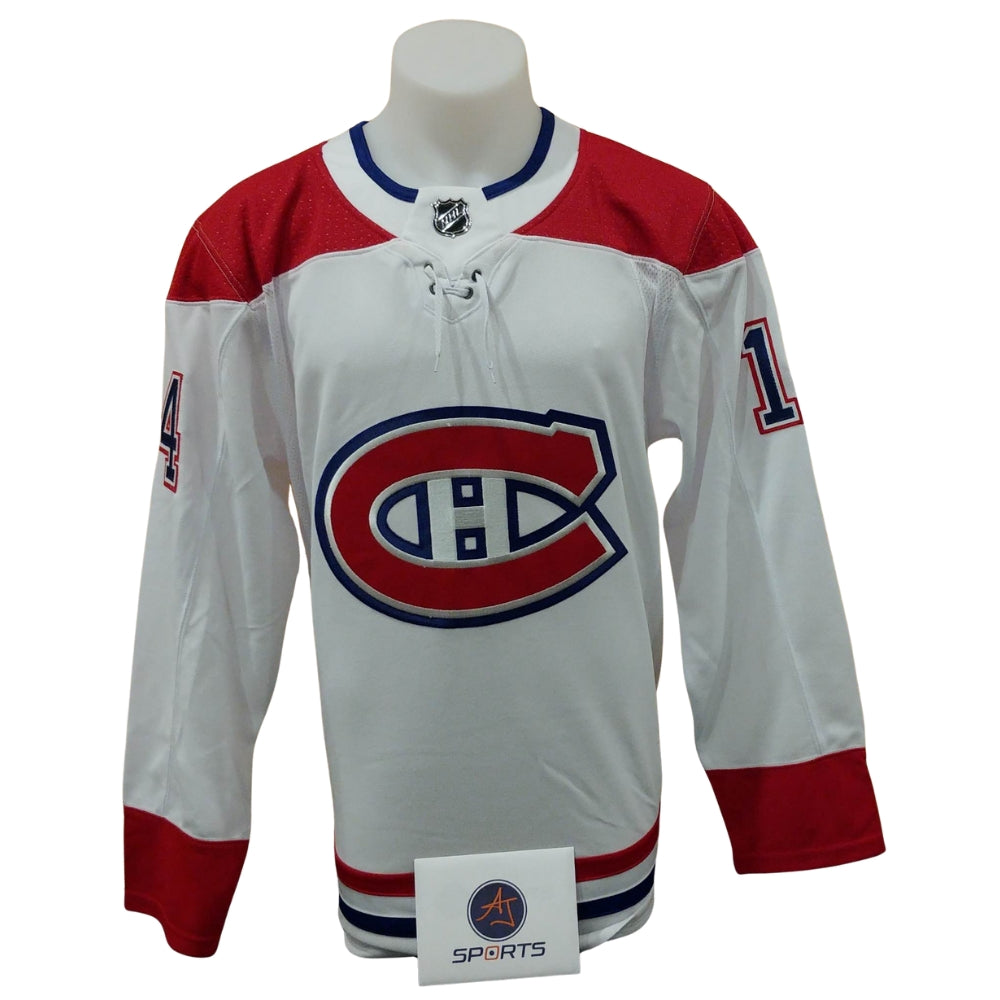 Official Adidas signed jersey - Nick Suzuki away inscribed first game Ajs coa