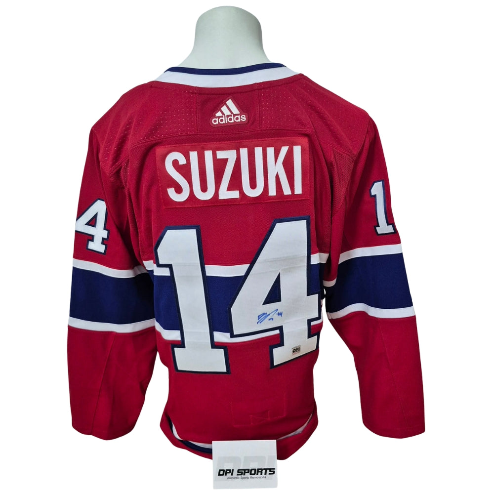 Official Adidas signed jersey - Nick Suzuki home DPI coa