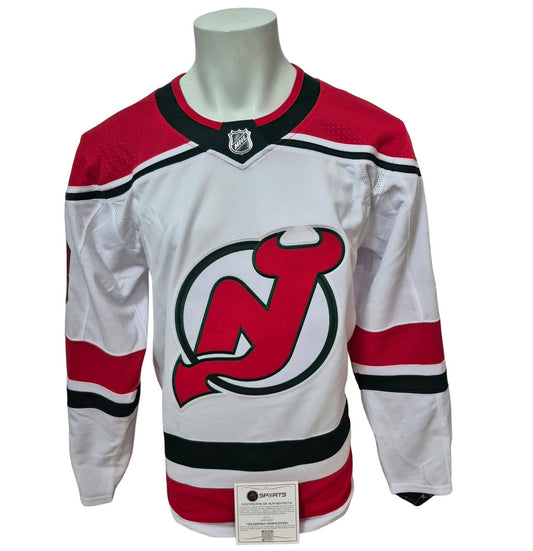 Official Adidas signed jersey - Nico Hischier alternate AJs coa