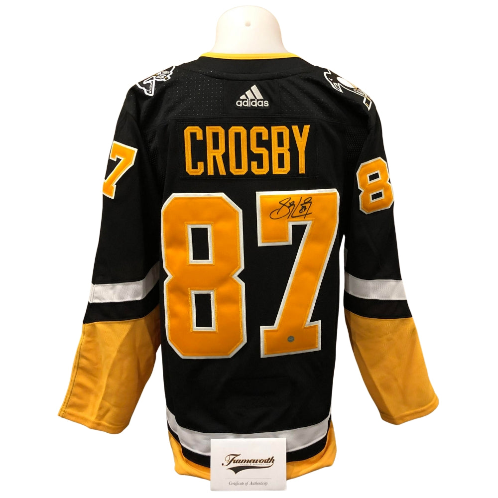 Official Adidas signed jersey - Sidney Crosby 3rd black Frameworth coa