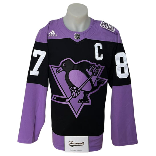 Official Adidas signed jersey - Sidney Crosby Fight Cancer and limited /87 Frameworth coa