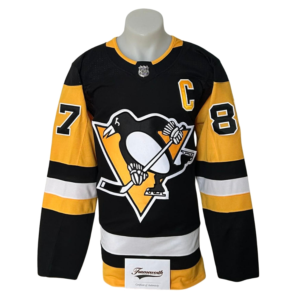 Official Adidas signed jersey - Sidney Crosby home Milestone 500th goal and limited edition /87 Frameworth coa