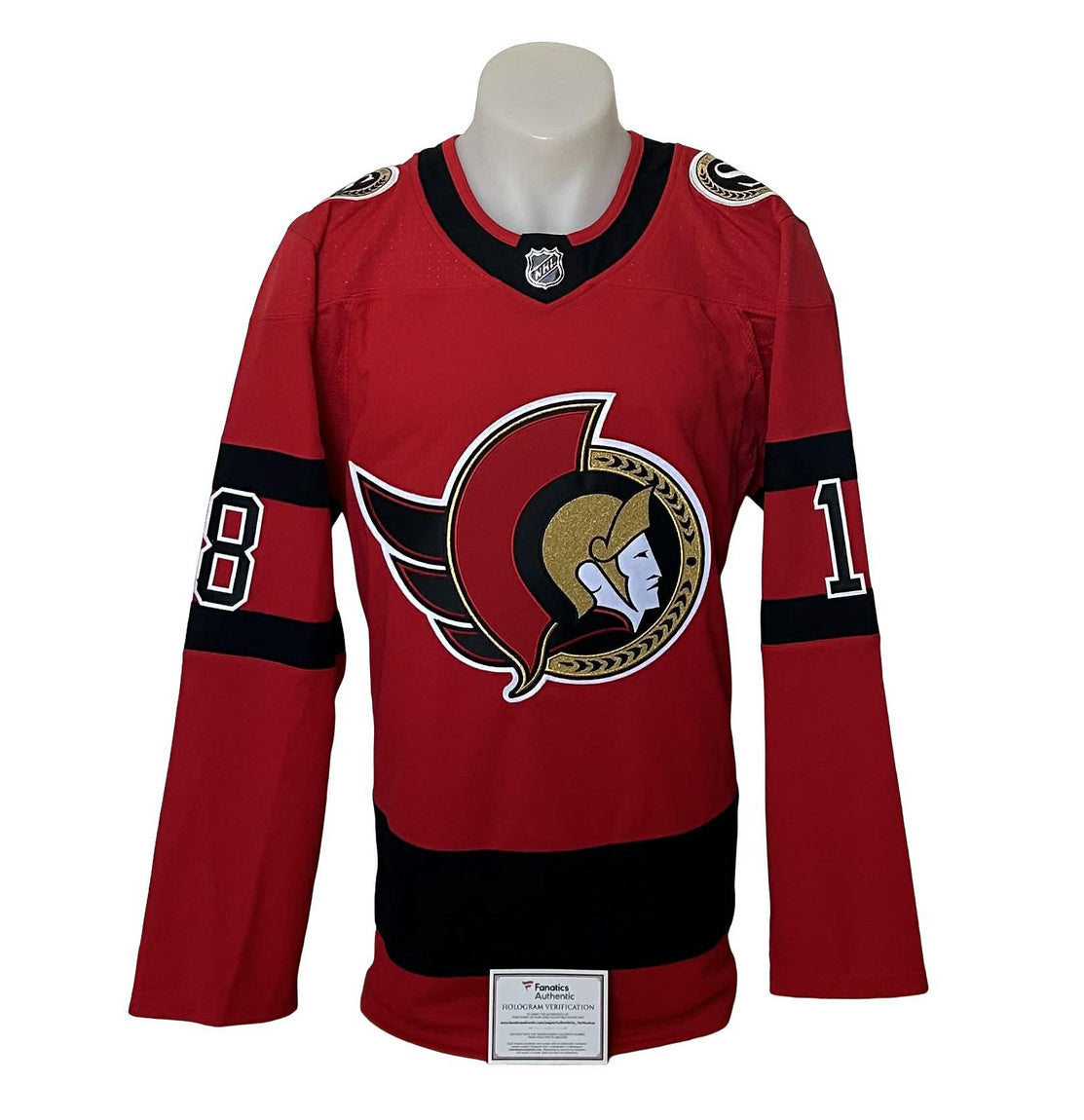 Official Adidas signed jersey - Tim Stutzle red Fanatics coa