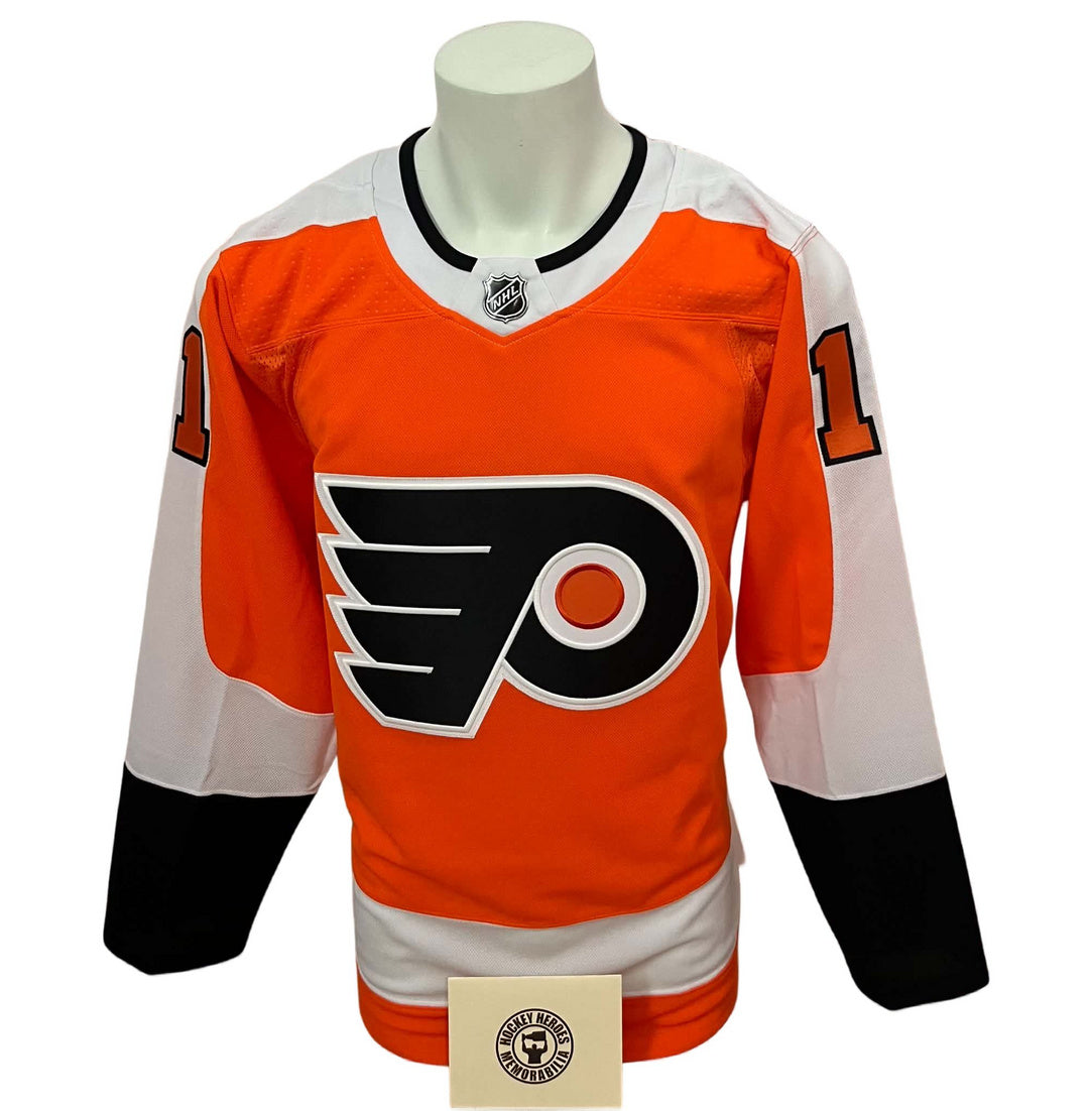 Official Adidas signed jersey - Travis Konecny orange HOH coa