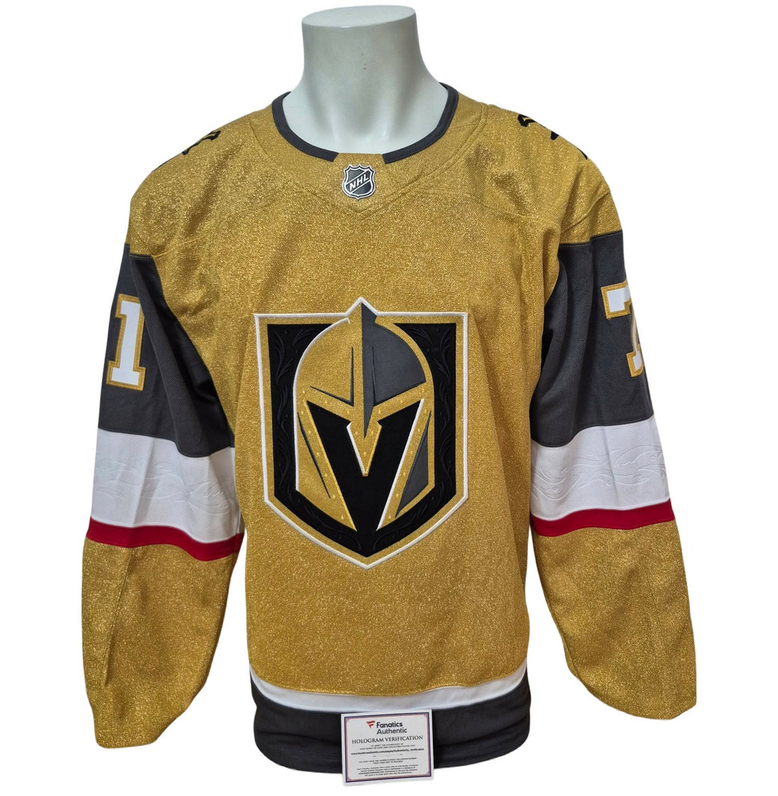 Chandail officiel Adidas signé - William Karlsson inscription or Fanatics coa