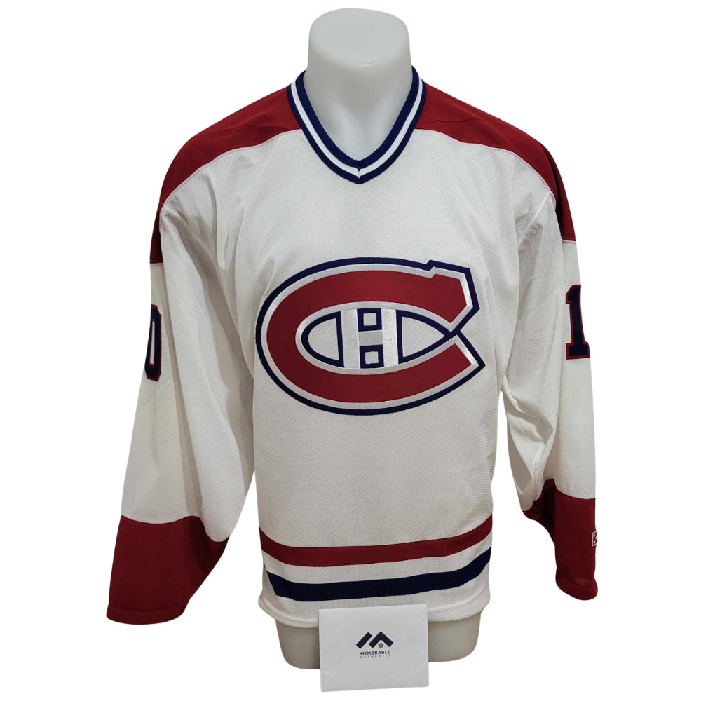 Official CCM vintage signed jersey - Guy Lafleur away Memorable coa