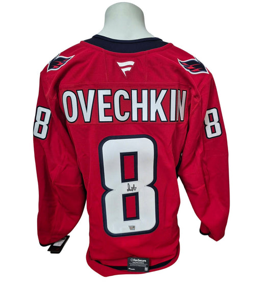 Official Fanatics Premium ON ICE AUTHENTIC signed jersey - Alex Ovechkin home Fanatics coa