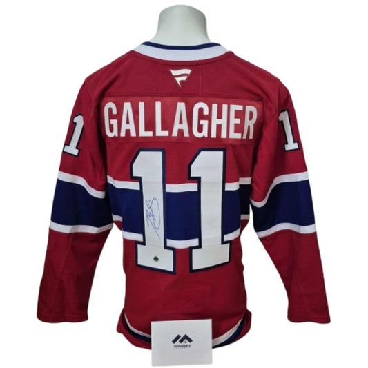 Official Fanatics Premium signed jersey - Brendan Gallagher home Memorable coa