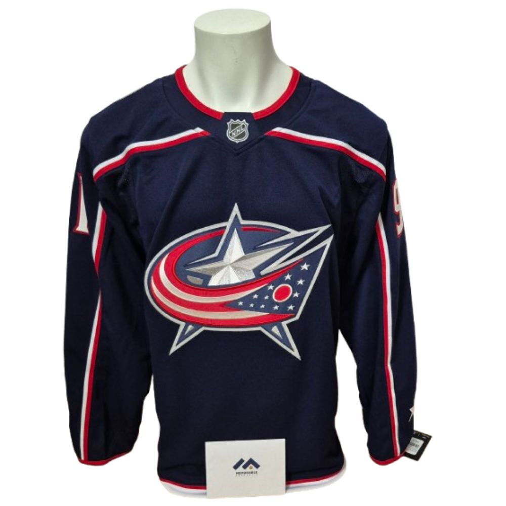 Chandail officiel Fanatics Premium signé - Kent Johnson domicile Memorable coa