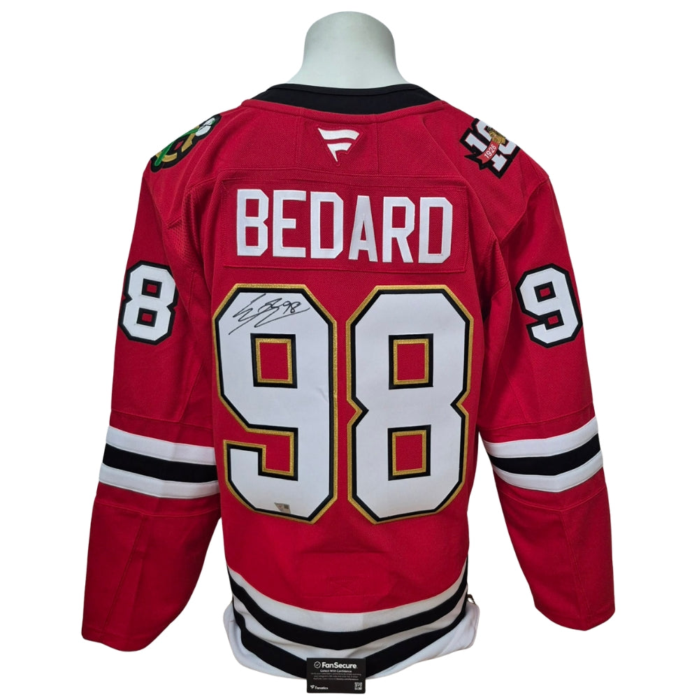 Official Fanatics Premium signed jersey - Connor Bedard centennial red Fanatics coa