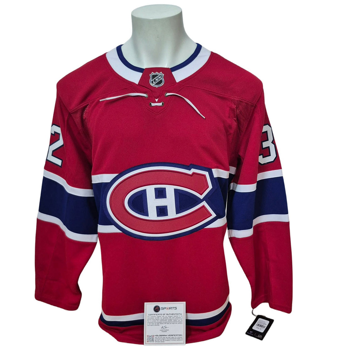 Chandail officiel Fanatics Premium signé - Jacob Fowler home LE Art Jersey AJs coa