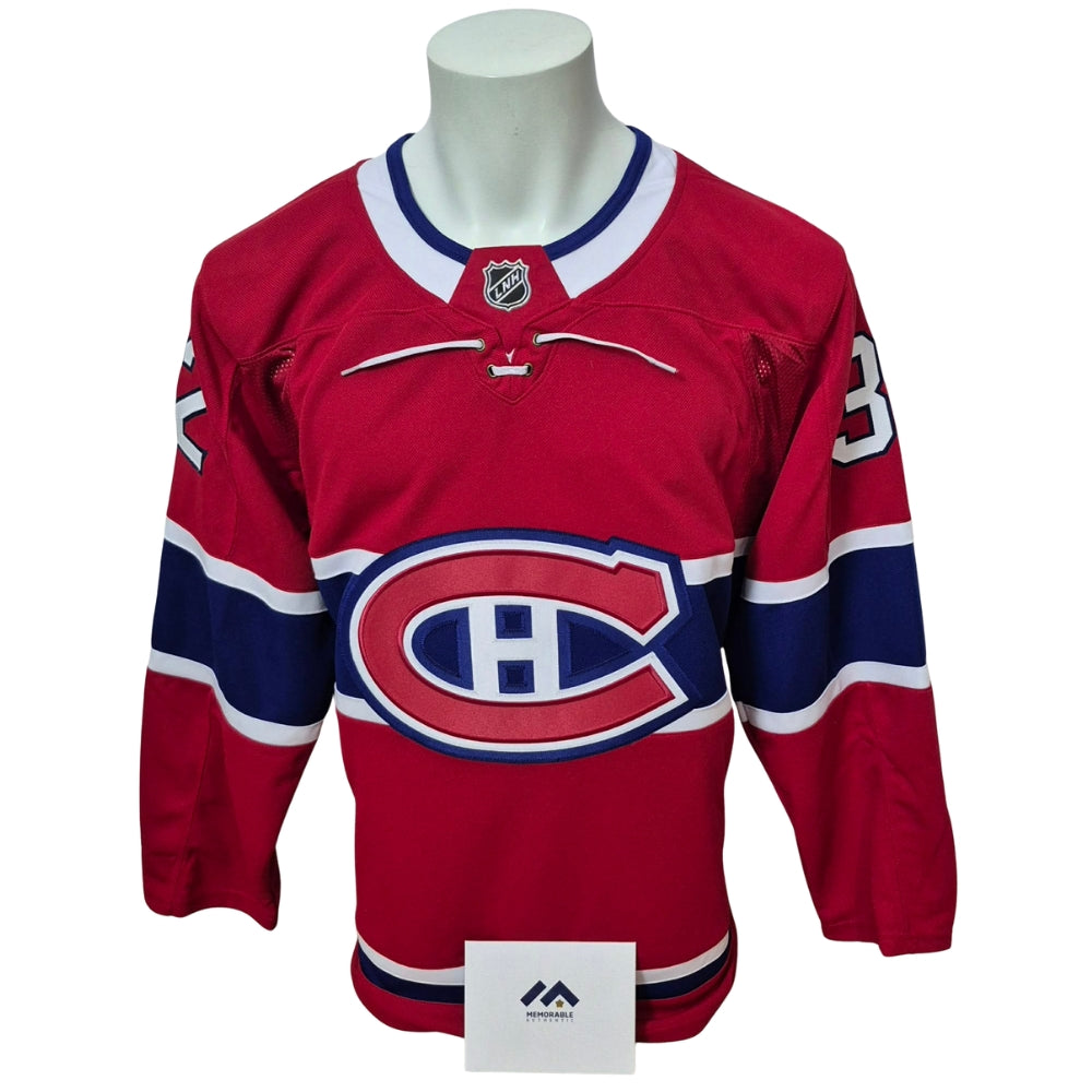 Chandail officiel Fanatics Premium signé - Jacob Fowler domicile Memorable coa